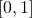 \left[0, 1\right]